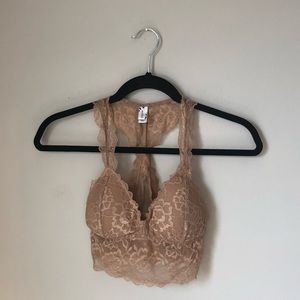 Wishlist Lace Bralette in Tan